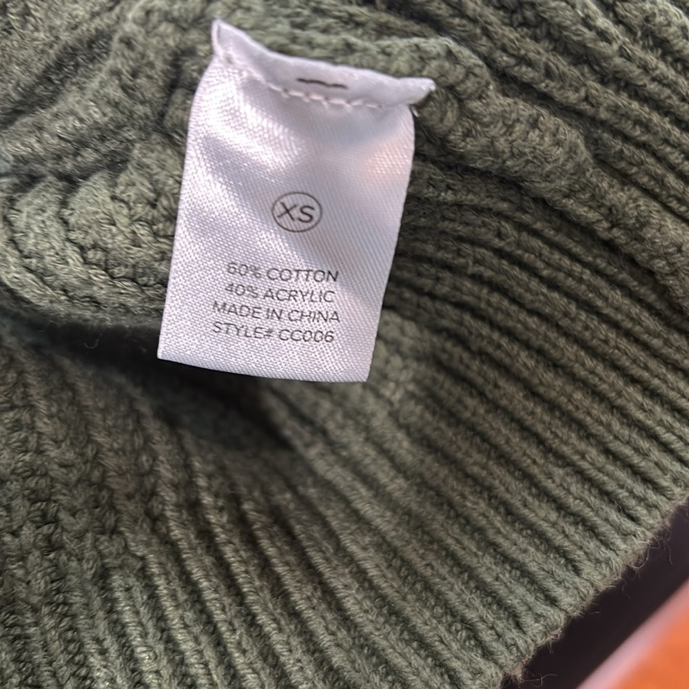 Fashion Nova Olive Green Knit Sweater - Picture 5 of 5